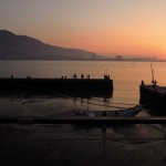 Tamsui sunset from Ancre Cafe