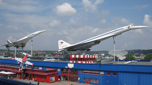 Concorde & Tupolev TU-144 at Sinheim Auto & Technik Museum